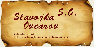 Slavojka Ovčarov vizit kartica